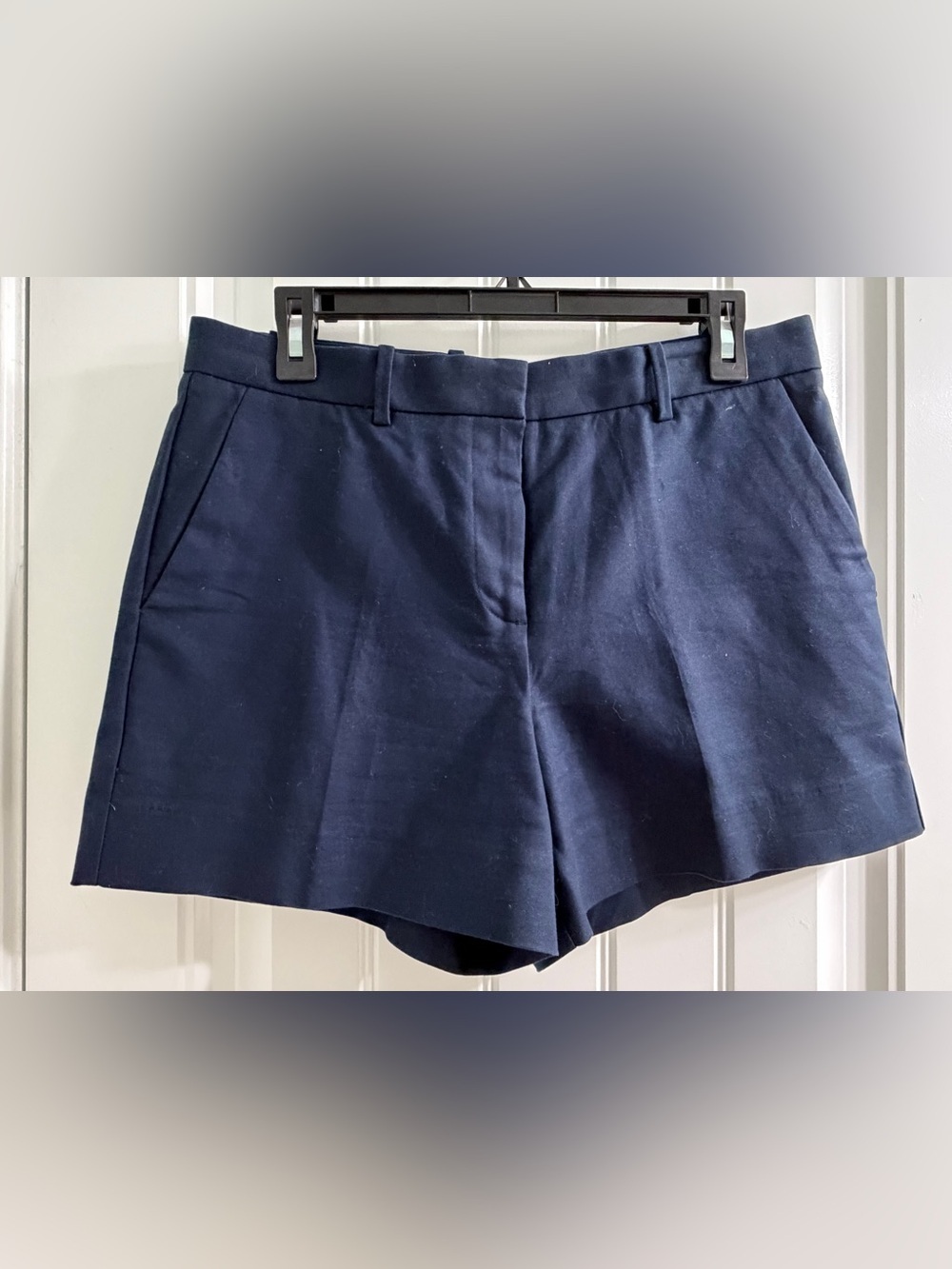 GAP Navy High-Waist Tailored Shorts